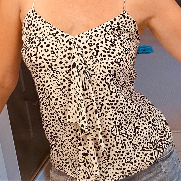 Aritzia (Central Park West) Animal Print Silk Top - Picture 5 of 5
